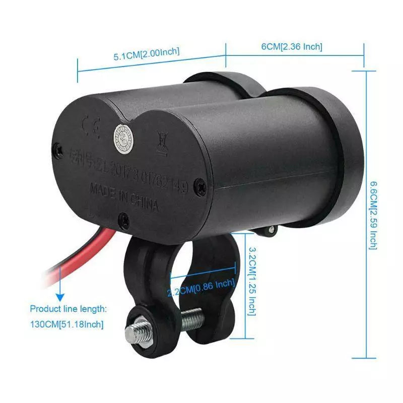 Motorcycle USB Charger Socket and Lighter