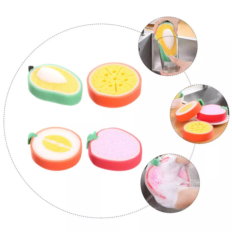 Multipurpose Fruit Shape Soft and Gentle Cleaning Sponge