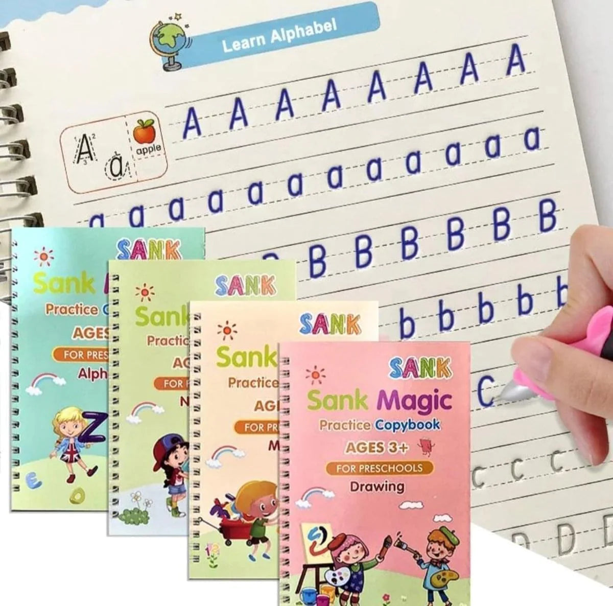 Sank Magic Reusable Practice Copybook For Kids