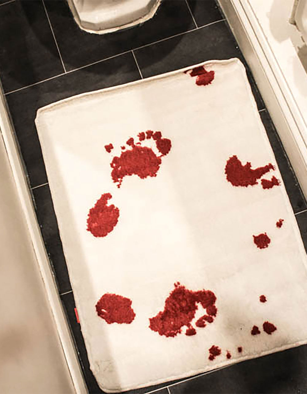 Bloody Bath Mat Horrible Floor Mat Color Changing Carpet