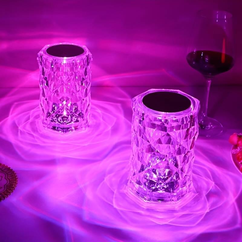 Crystal Lamp, Touch Control Rose Crystal Table Lamp With 16 RGB Color ( FREE SHIPPING )