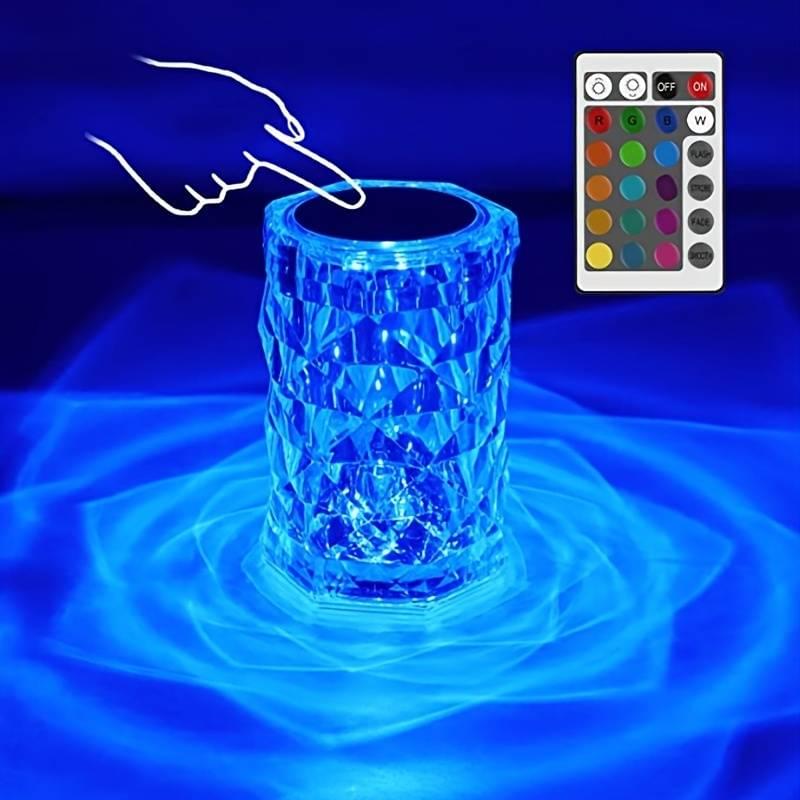 Crystal Lamp, Touch Control Rose Crystal Table Lamp With 16 RGB Color ( FREE SHIPPING )