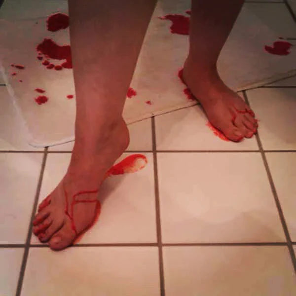 Bloody Bath Mat Horrible Floor Mat Color Changing Carpet