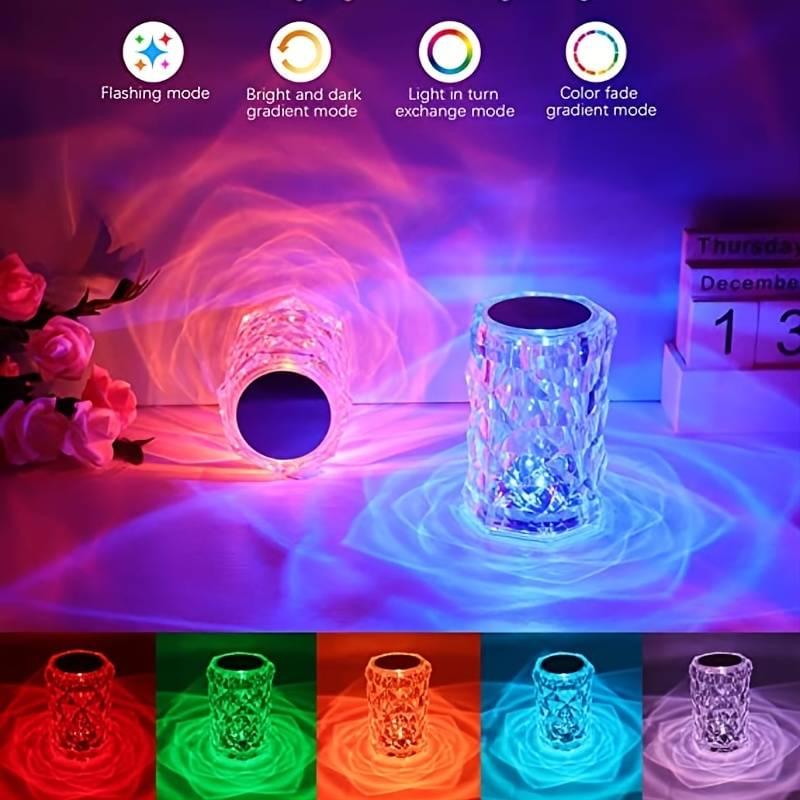 Crystal Lamp, Touch Control Rose Crystal Table Lamp With 16 RGB Color ( FREE SHIPPING )